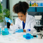 Principal Investigator in clinical research reviewing patient data at site